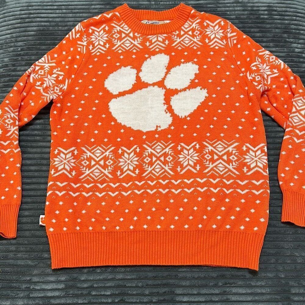 Campus Specialties Clemson University Ugly Christmas Sweater Size XL